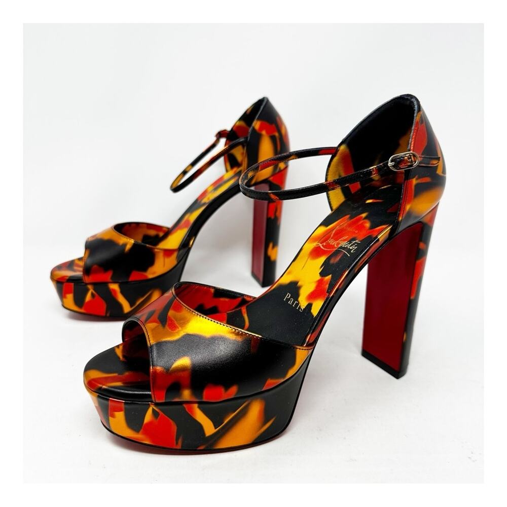 Christian Louboutin Sandaloo Platform Heels Womens Size EU 39